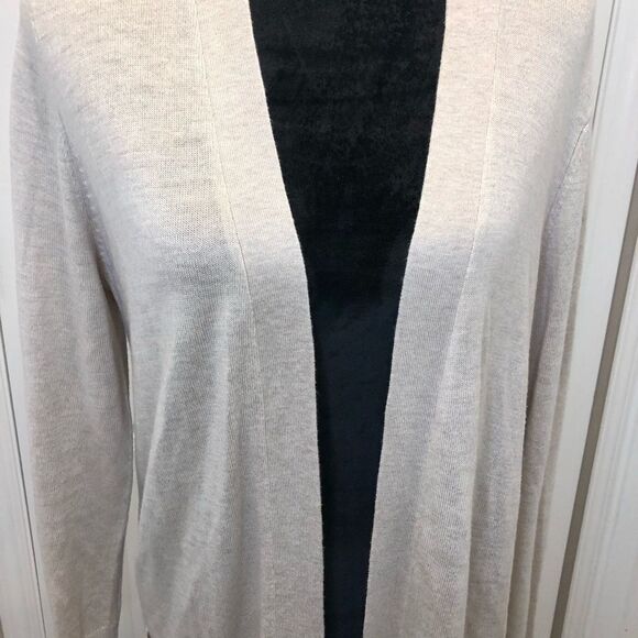 89th & Madison open front cardigan sweater with sheer snake skin print x large - Picture 2 of 9